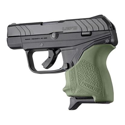 Picture of Hogue HAll Beavertail Grip Sleeve Ruger LCP II OD Green