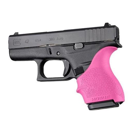 Picture of Hogue HandAll Beavertail Grip Sleeve Glock 42 43 Pink