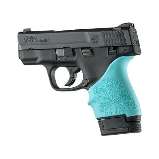 Picture of Hogue HAll Beavertail Grip Sleeve S&W M&P Shield Ruger LC9 Aqua