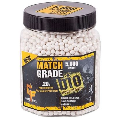 Picture of Game Face Match Grade (white)Biodegradable ammo - 6mm .20 gram 5000 count