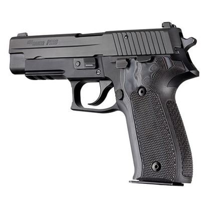 Picture of Hogue SIG Sauer P226 DA SA Checkered G10 GMascus Black/Gray