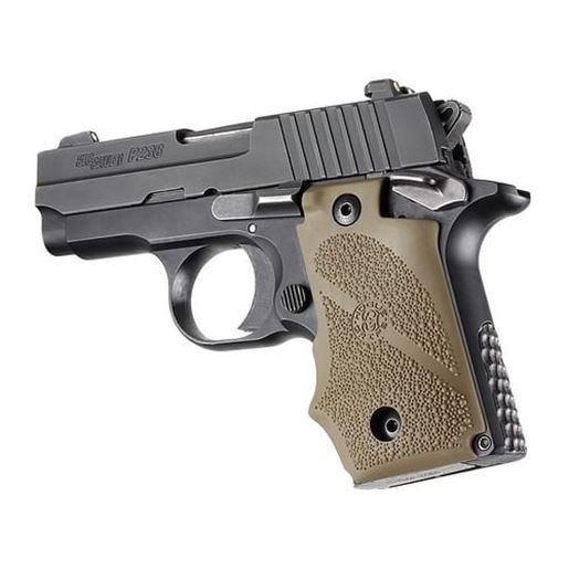 Picture of Hogue SIG Sauer P238 Rubber Grip with Finger Grooves Flat Dark Earth