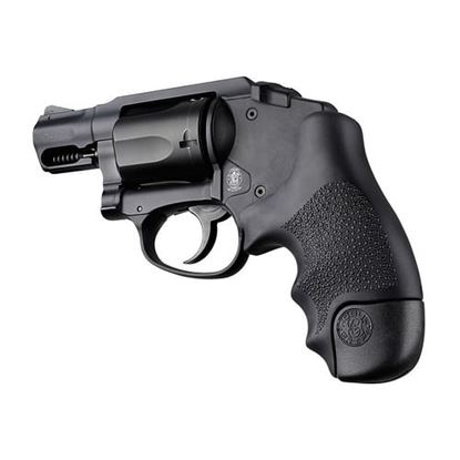 Picture of Hogue S&W J Frame Round Butt Centennial Polymer Bodyguard Rubber Tamer Grip Black