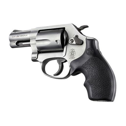 Picture of Hogue S&W J Frame Round Butt Rubber Bantam Style Grip Black