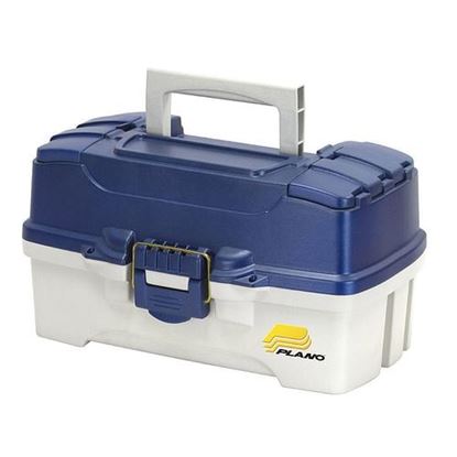 Picture of Plano Two-Tray Tackle Box - Blue Metallic/Off-White