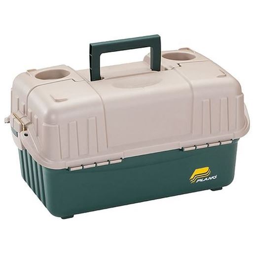 Picture of Plano Hip Roof Tackle Box w/6 trays - Green/Sandstone