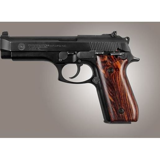 Picture of Hogue Taurus PT99 PT92 PT100 PT101 SmoothCocobolo Wood Grips With Decocker