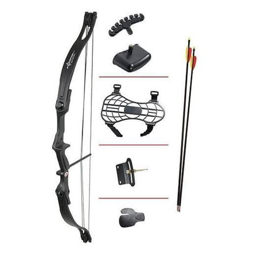 Picture of CROSMAN Elkhorn (black)Pre-teen compound bow w/2- 26" arrows adjustable pin sight arm guard