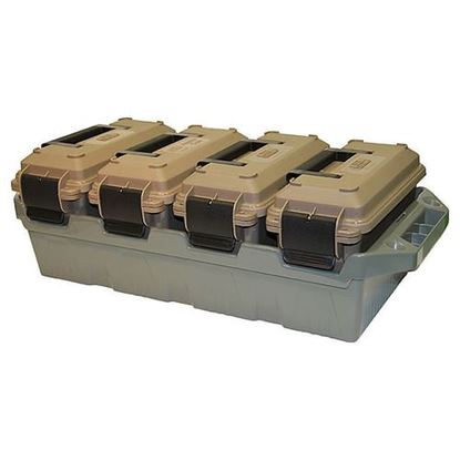 Picture of MTM 4-Can Ammo Crate Dark Earth/Forest Green