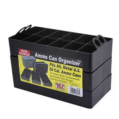 Picture of MTM Ammo Can Organizer Insert - Sold as 3-Pack 22 compartments Black