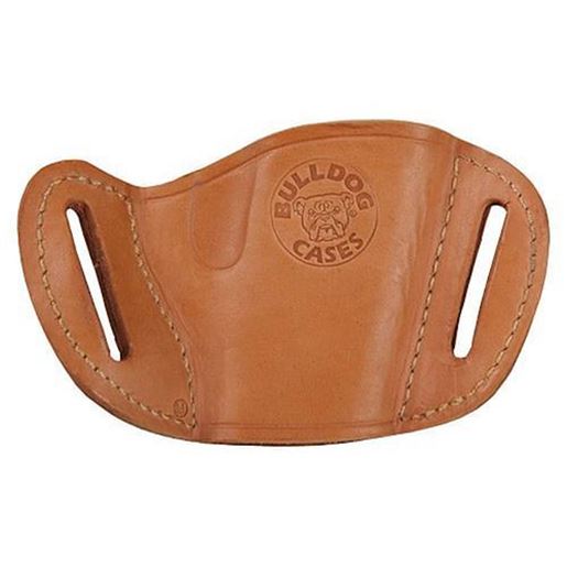 Picture of Bulldog Medium  right hand tan molded leather belt slide holster