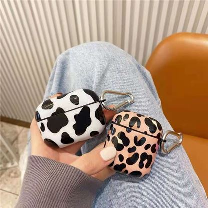 Picture of Creative Cow Pattern Apple Bluetooth Earphone Protective Case