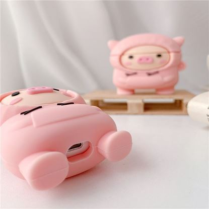 Picture of style: AirPods 1/2 generation - Cochon mignon pour AirPods 1 2 Pro Case Cartoon Rose Pet Box Soft