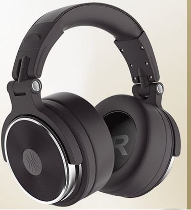 Picture of Color: Black - Headphones With Head Mounted Wired Sound Card Monitor