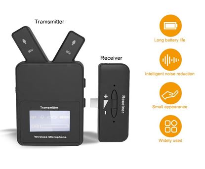Изображение Color: Lightning, style: usb - W108 Mini 2.4 GHz Lavalier Wireless Microphone Lapel Clip With Type C Plug Lighting For Phone Laptop Voice Recording