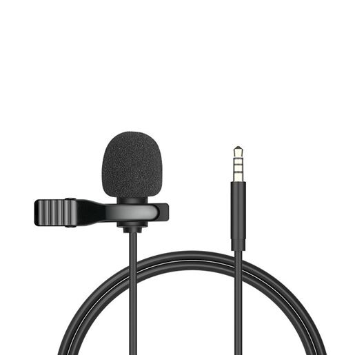 Picture of Color: A generation of apples - Metal Lavalier One-point Two-amplifier Microphone Mini Live Recording Collar Clip Earphone Microphone