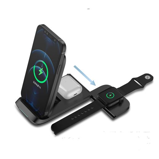 Picture of Three In One Foldable Wireless Charger Supports