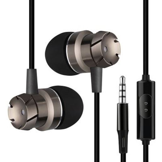 Picture of The metal In-Ear Earphones turbo bass with wheat line MP3 general computer mobile phone headset wholesale