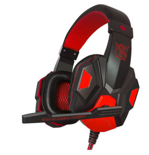 Picture of Color: Red 2 - Pu mind pc780 black blue head game Gaming Headset computer YY voice with Mike black blue light headphones