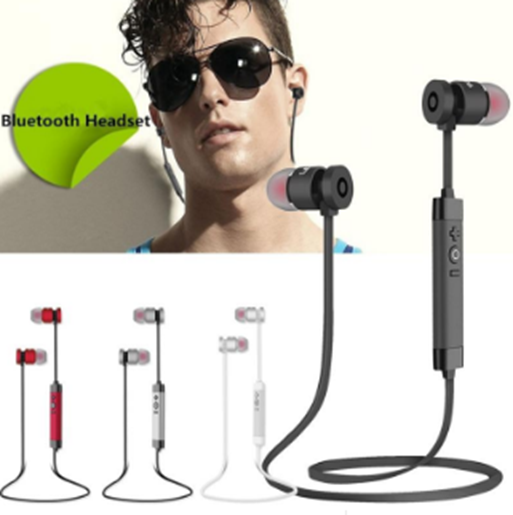 Picture of Sports Waterproof Sweatproof Bluetooth Earphones Universal Wireless Bluetooth Earbuds Noise Reduction Bluetooth Headphones In-Ear Stereo Headsets