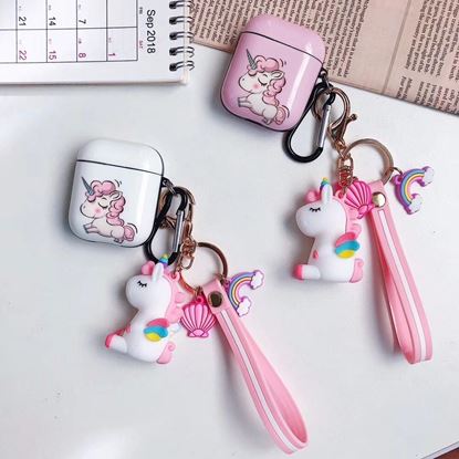 Изображение Color: Pink A, Model: Airpods 1 2 - Rainbow Unicorn Case