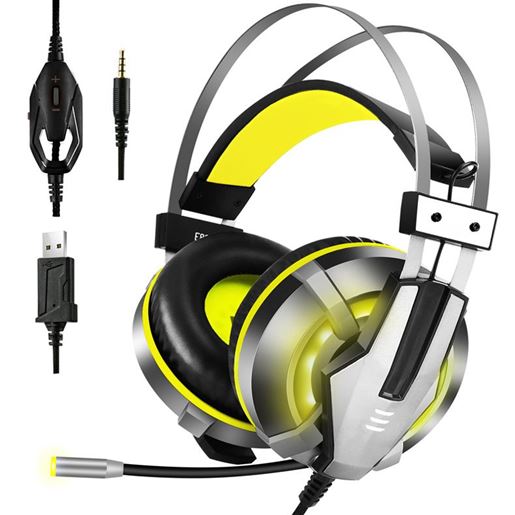 Picture of Head-mounted illuminated gaming headset