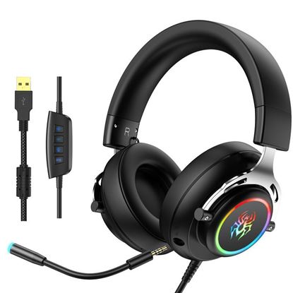 Picture of RGB headset gaming wired headset