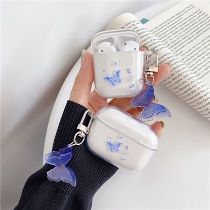 Picture of Butterfly pendant wireless earphone protective cover