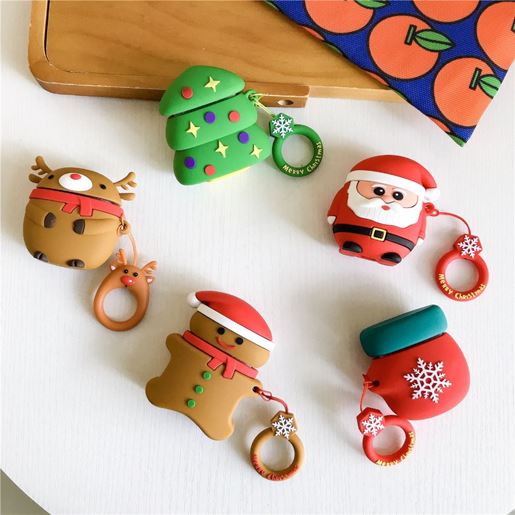 Picture of Color: Christmas deer, Model: Airpods1 2 - Cartoon Wireless Bluetooth Ear