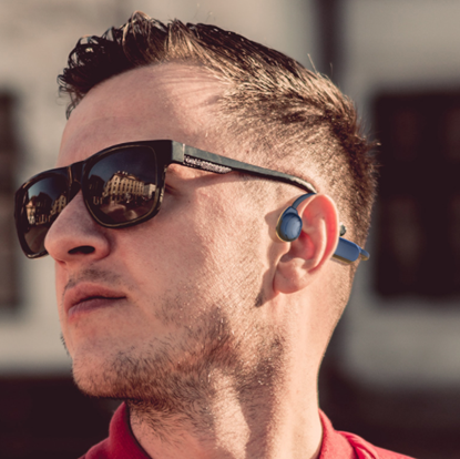 Picture of Color: GreyG100 - Personal Bone Conduction Bluetooth Headset