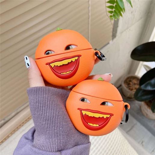 Picture of Creative fun spoof annoying orange earphone set