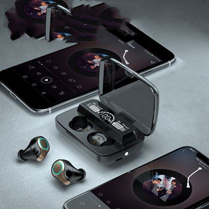 Picture of Color: M9 - Wireless Bluetooth Headset Binaural In-ear Mini Touch