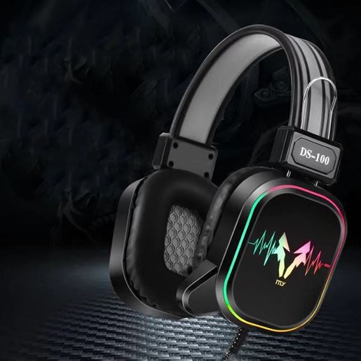 Picture of Style: 01 style - M5 Gaming Headset RGB Colorful Luminous Anti-Noise Heavy Bass Cable