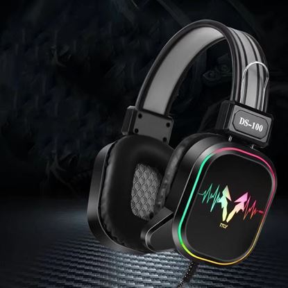 Picture of Style: 03 style - M5 Gaming Headset RGB Colorful Luminous Anti-Noise Heavy Bass Cable