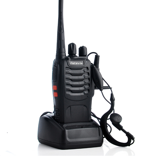 Picture of Color: Black2pcs, Style: EU Plug - Civil walkie talkie