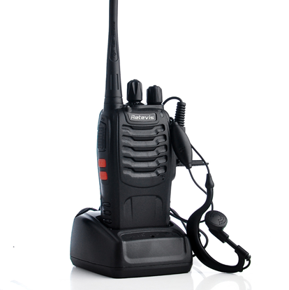 Picture of Color: Black2pcs, Style: US Plug - Civil walkie talkie