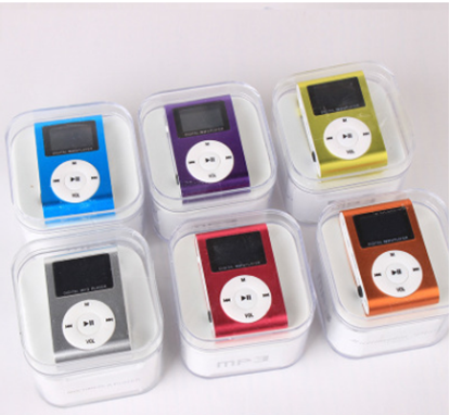 Picture of Metal clip mp3 card player cute mini sports iron clip MP3