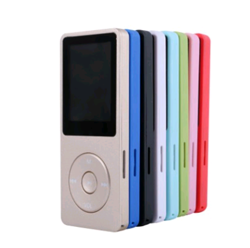 Picture of Color: Blue, Memory Capacity: 4GB - 1.8 inch screen MP3 MP4 lossless player TF card FM long standby MP4 Player