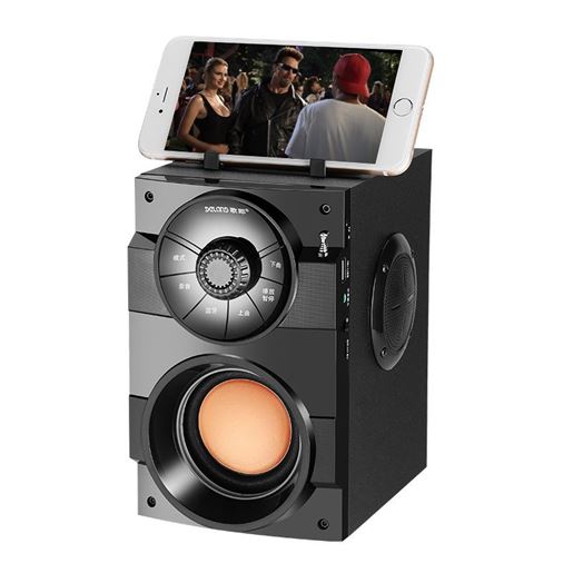 Picture of Color: Black, Style: 4G U Disk - Portable mini portable home audio with subwoofer