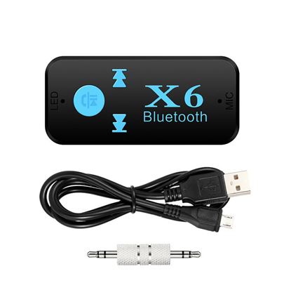 Picture of X6 Car Bluetooth Receiver Car Speaker Receiver TF Card Reader