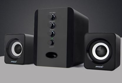 Picture of Color: Black and white - Speakers Computer D-202 Combination Music-Player Subwoofer-Sound-Box Smart-Phones Stereo