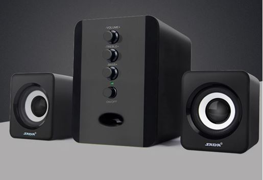 Picture of Color: Full black - Speakers Computer D-202 Combination Music-Player Subwoofer-Sound-Box Smart-Phones Stereo