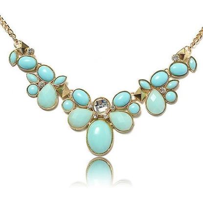 Picture of Oval Stone Collar Statement Necklace