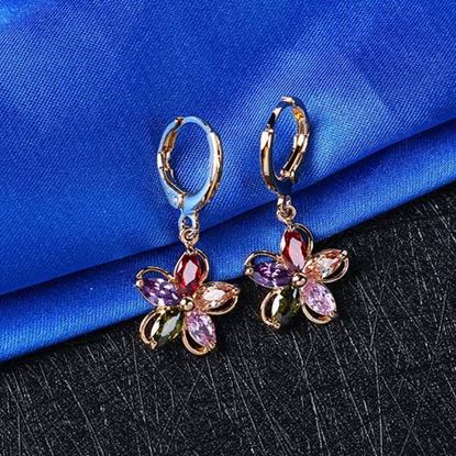 Picture of Flower Zirconia Crystal Earrings