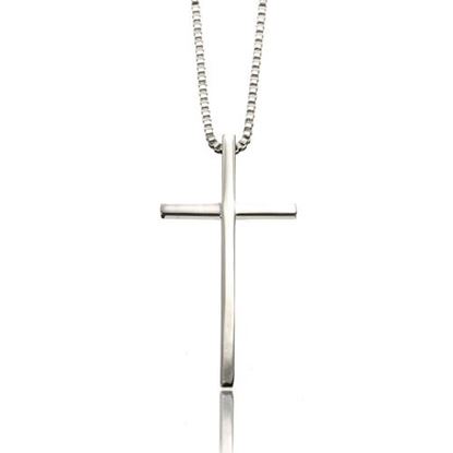 Picture of Men Necklace Stainless Steel Cross Pendant Necklace