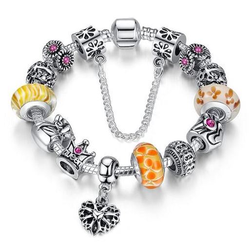 Picture of Rhinestone Tibetan Silver Beads Bracelet