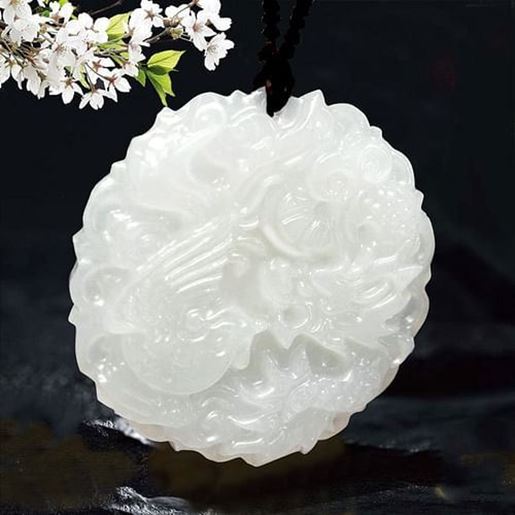 Picture of Dragon Hand Carved Jade Pendant