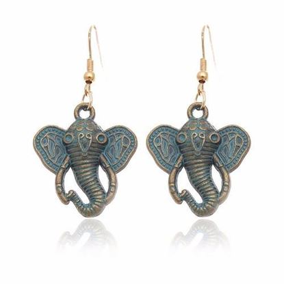 Picture of Bohemian Elephant Dangle Earrings