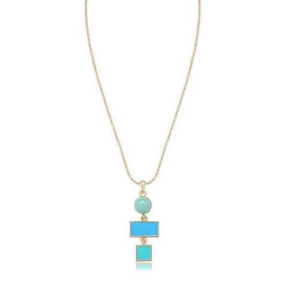 Picture of Balancing Style Simple Alloy Geometry Ball Square Rectangle Necklace