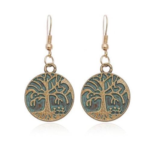 Picture of Vintage Tree of Life Dangle Earrings